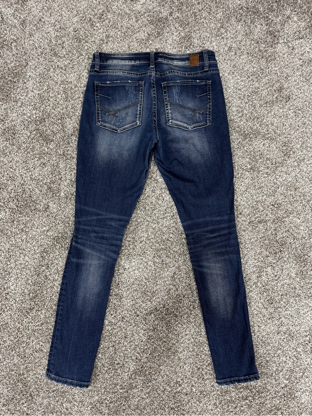 BKE Sabrina Skinny Jeans Women’s 28R Dark Wash Stretch Denim Buckle 28x31.5 - Picture 5 of 6